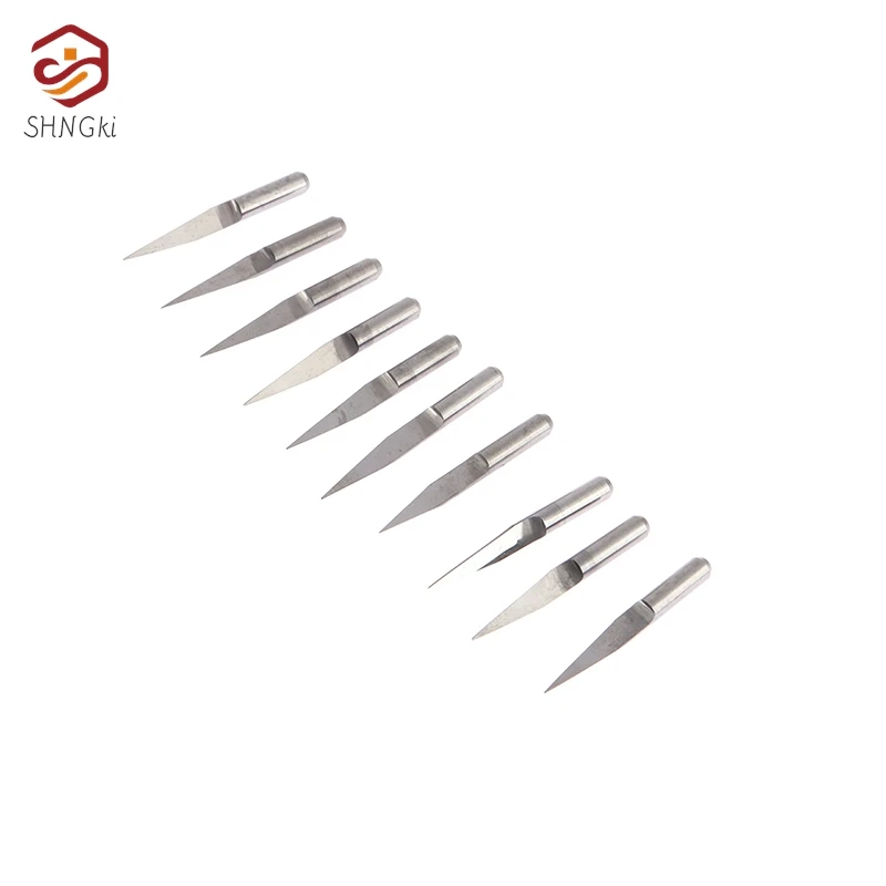 10PCS/set 3.175mm bits CNC Engraving Bits for Wood PCB Engraver Tips Milling Cutter CNC Router Tool