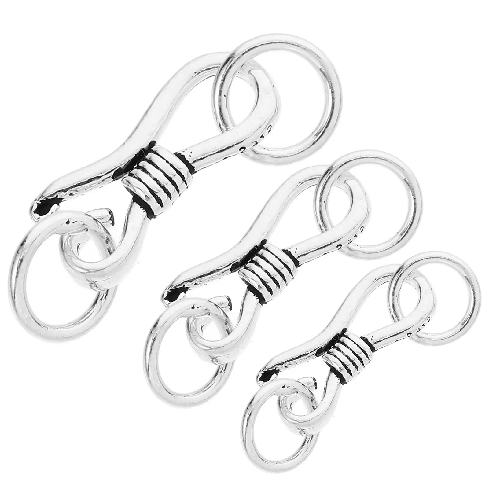 

3 Pcs Hook Jewelry Jewellery Making Accessories Sterling Silver Bracelet 925 Miss