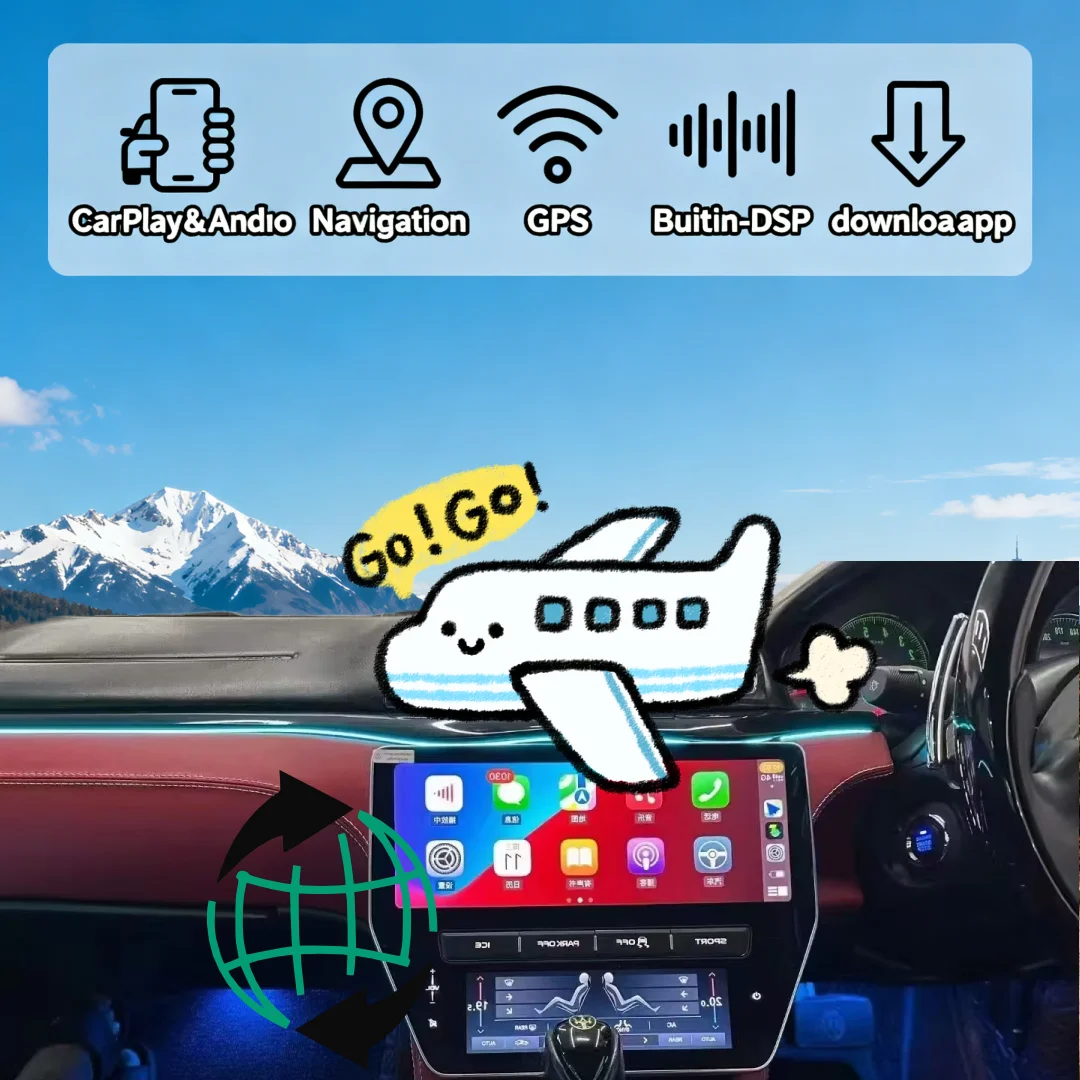 22 inch Android Car Radio Stereo Multimedia Video Player AC Panel For Maserati GT 2007-2015 Carplay  GPS Navigation Auto 4G WiFi