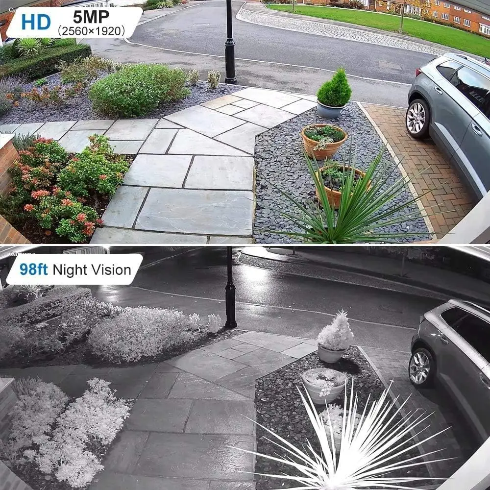 Anpviz 5MP POE Dome Camera Security Protection Built-in MicrophoneIP66 IR 30M CCTV Camera Humanoid Detection WDR VideoLink App