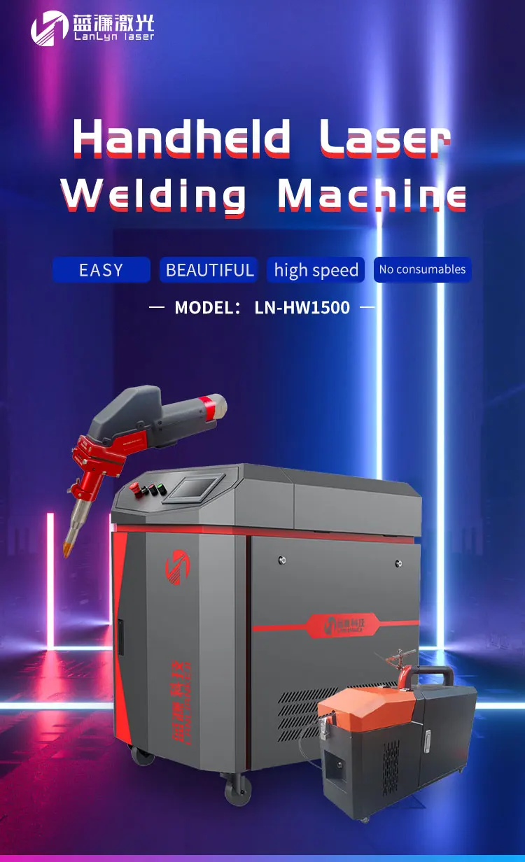 3-in-1 Handheld Metal Laser Welding Machine 1000w 1500w 2000w Small Handheld Laser Welding Machine