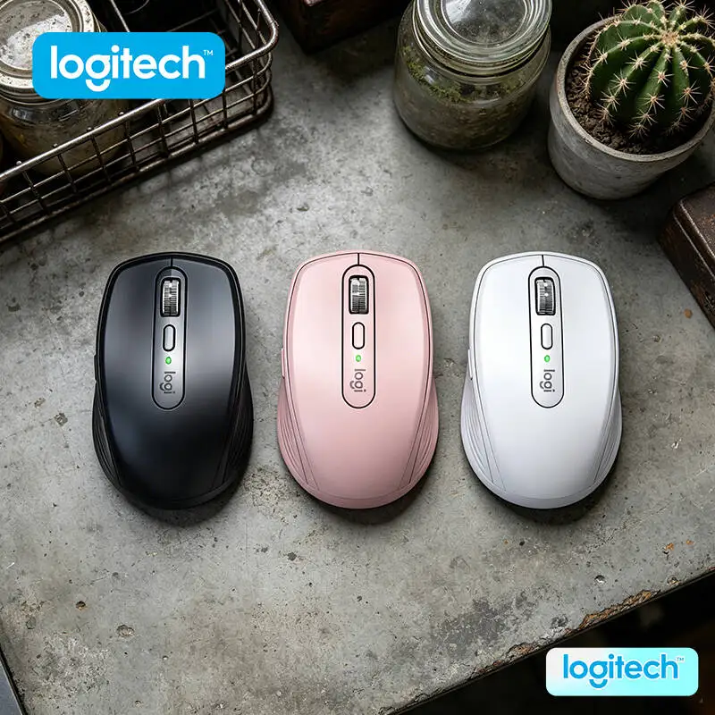 Logitech MX Anywhere 3S Productivity Mouse - 8K DPI, MagSpeed Scroll, Silent Click, Travel-Ready Build for Campus Office
