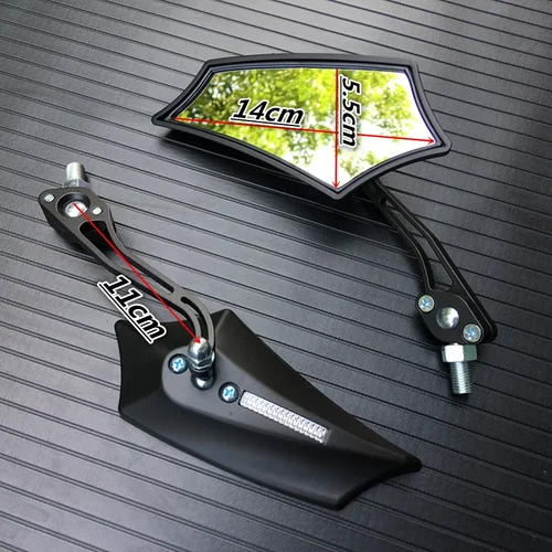 Imagen 2 del producto Par para Suzuki Yamaha BMW Universal 8mm 10mm espejo retrovisor para motocicleta ATV todoterreno Biker Moto accesorios para motocicleta