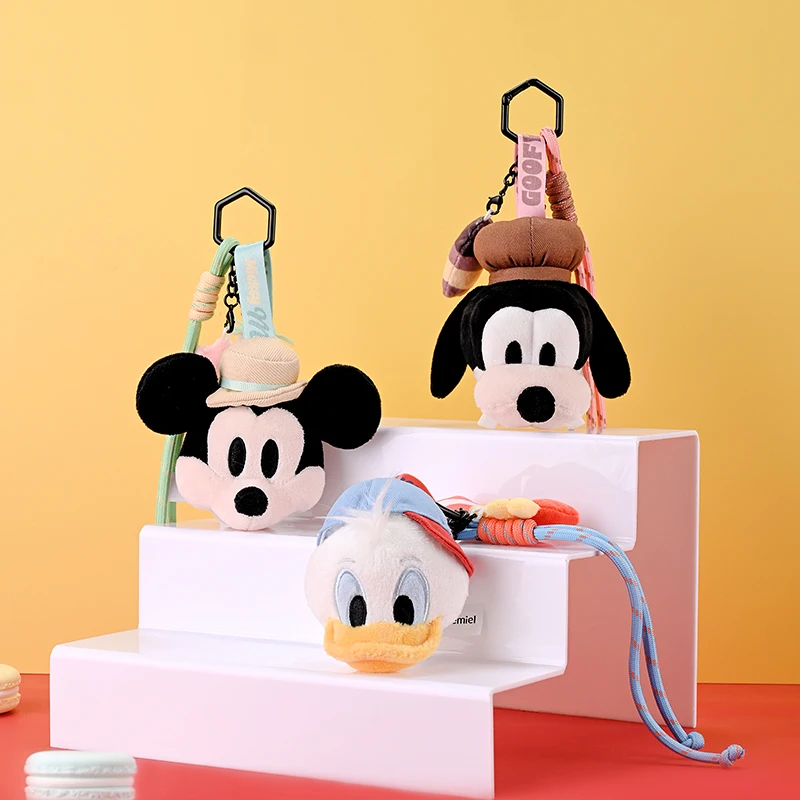 

Disney Mickey Mouse & Friends Plush Keychain -Cute Soft Stuffed Animal Car Accessories, Christmas Birthday Gifts for Kids