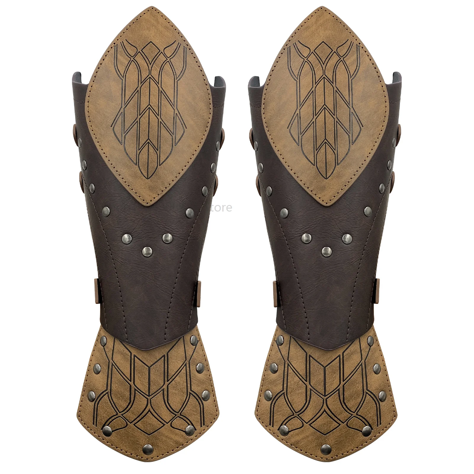 

Medieval Knight Cosplay Costumes Armband Leather Retro Punk Wide Archery Arm Guard Viking Bracer Gothic steampunk Accessories