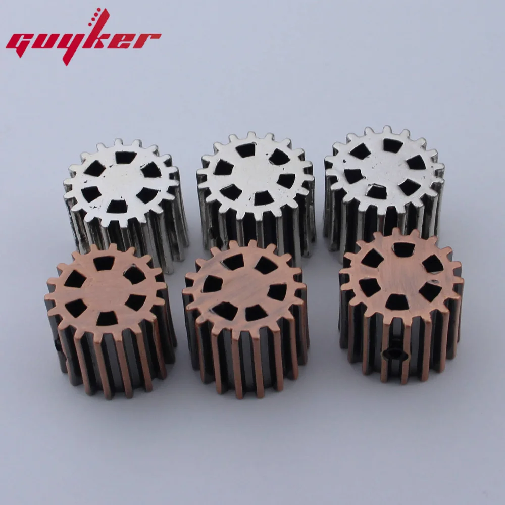 High Grade Copper GUYKER Electric Guitar Bass Gear Knobs Dual Color Option