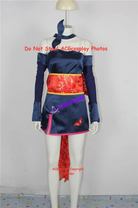 Dead or Alive 3 Ayane Cosplay Costume acgcosplay include headdress and stockings