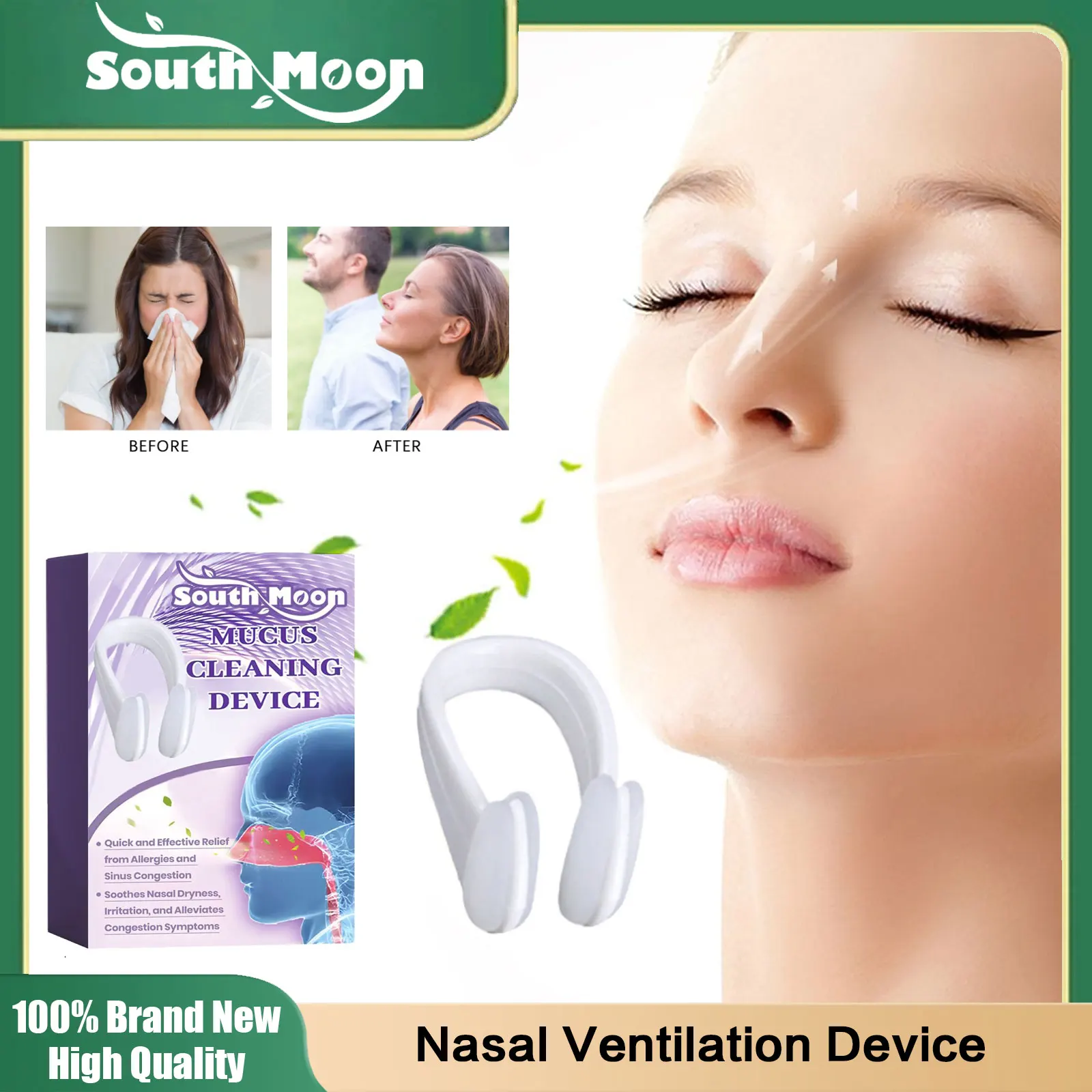 

Nasal Congestion Relief Device Cure Allergy Rhinitis Reduce Headache Improve Itching Sneezing Runny Nose Discomfort Anti Snoring