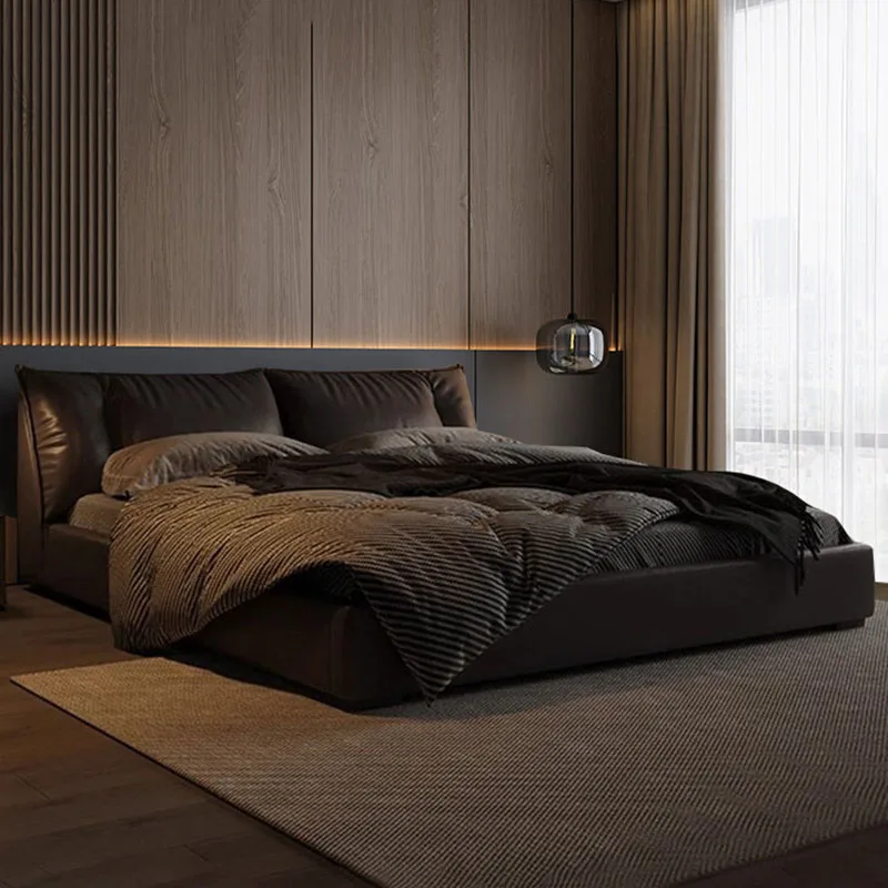 Luxury Modern Massage Bed Bedroom Frame Queen Double Storage Floating Design Space Saving Bed Simple Sleepingcama Home Furniture