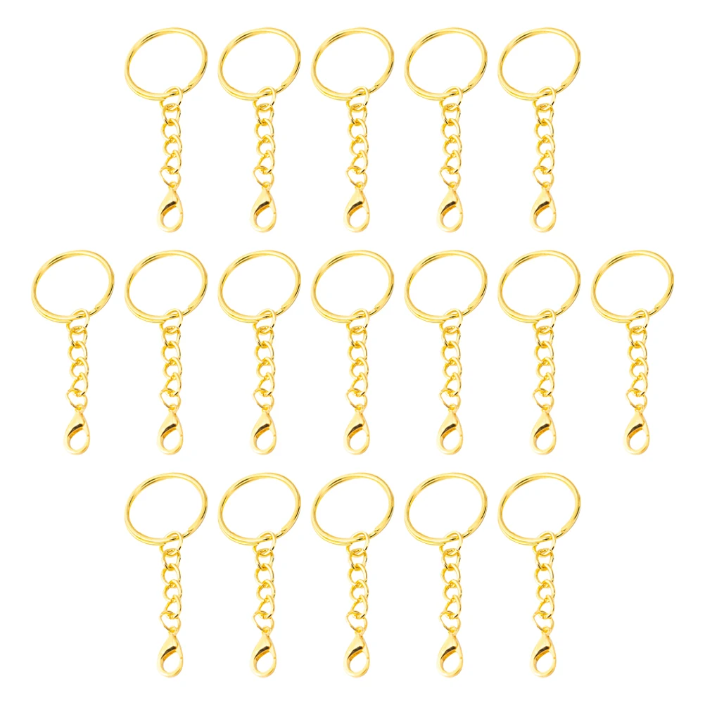 

50 Pcs Key Chain Pendant Keychain Making Supplies Lobster Claw Clasps The for Keychains Locket Clip