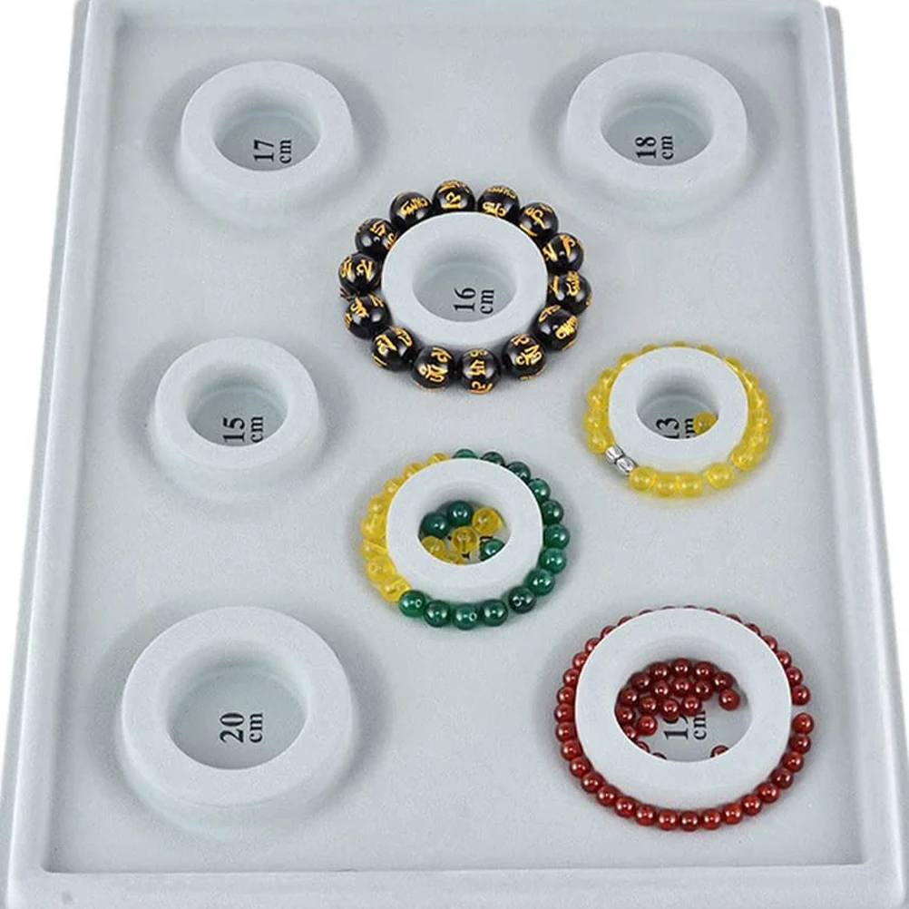 

2Pcs Necklace Design Board Bead Tray for Jewelry Making Craft Premium Plastic Bead Design Tray Bracelet Measurement Board