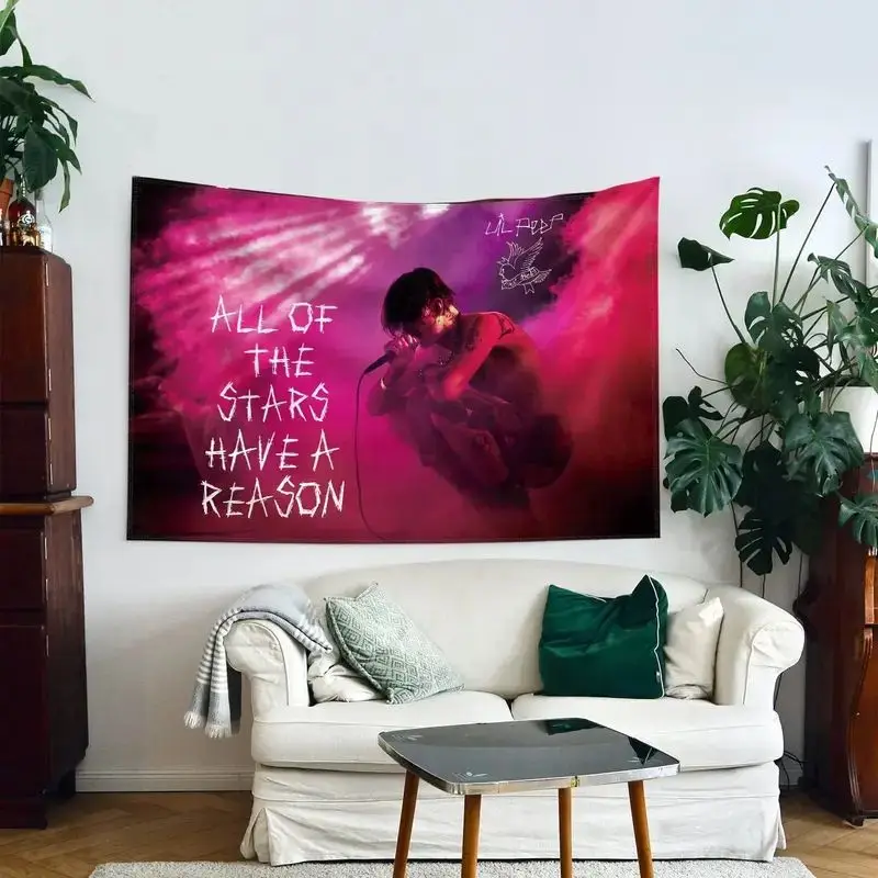 VIKAMA Pink Rock Singer Concert Quote Decorative Wall Tapestry Home Art Room Decor Bedroom Living Music Lover Soft Durable Cozy