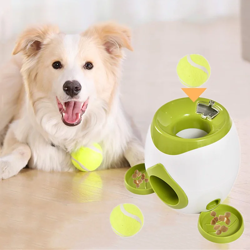 Imagem -05 - Cão Automático Pet Brinquedos Lançador de Tênis Jogando Máquina Treinamento Slow Food Device Adequado Interativo Pet Feeder Toy em 1