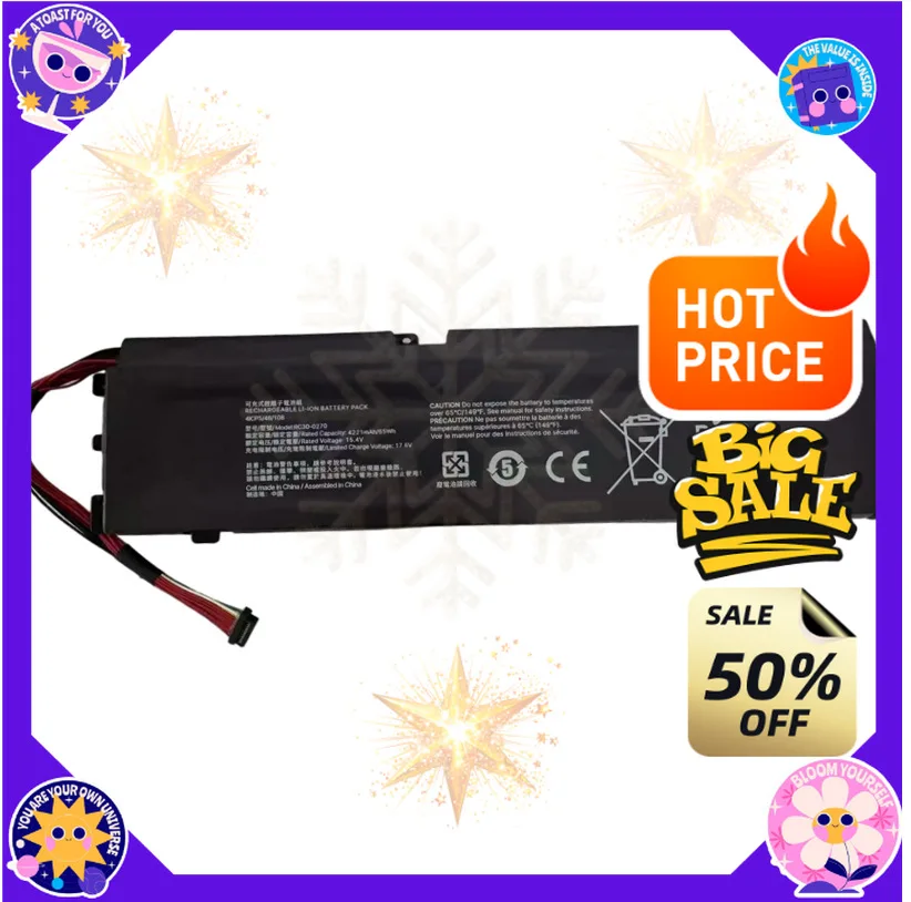 SWZY  4221mAh RC30-0270 Laptop Battery For Razer Blade15 Base Stealth 2018 Series Notebook RZ09-03006 RZ09-0270 RZ09-0