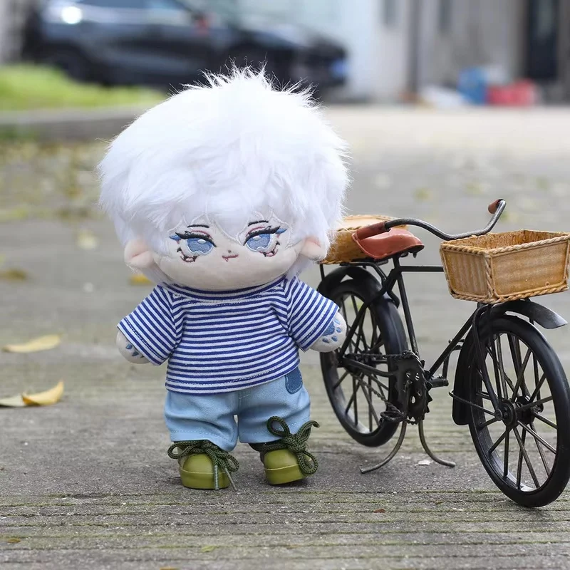 

Lucky Angle Shop New Sale 20cm Cotton Baby Clothes In Stock Summer Clothes T-Shirts Jeans Set Doll Clothes Girl Cute Summer Gift