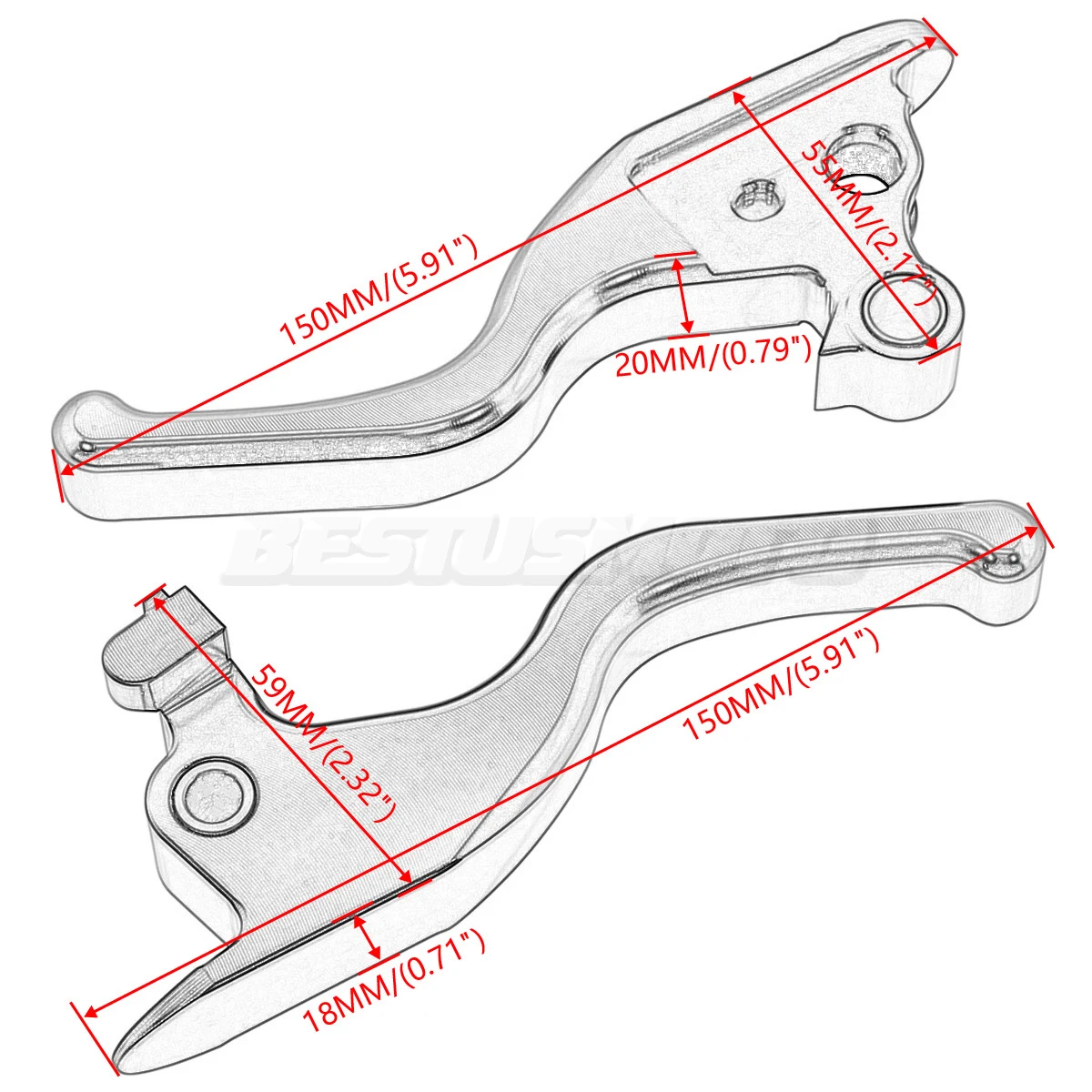Motorcycle Aluminum Brake Clutch Levers For Harley Softail M8 Breakout FXDR 114 Low Rider Heritage Classic Slim Street Bob