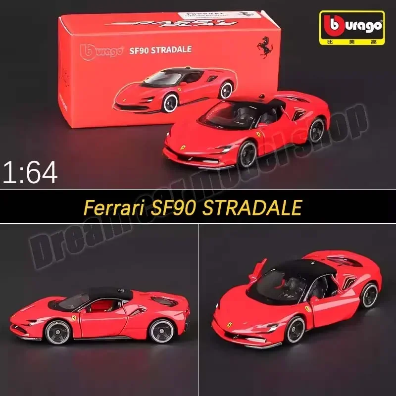 Bburago 1:64 echte ferrari serie auto monza sp1, laferrari, 488gtb, f12 tdf, f40, f50, enzo ferrari, sf90 legierung autos modell spielzeug geschenk