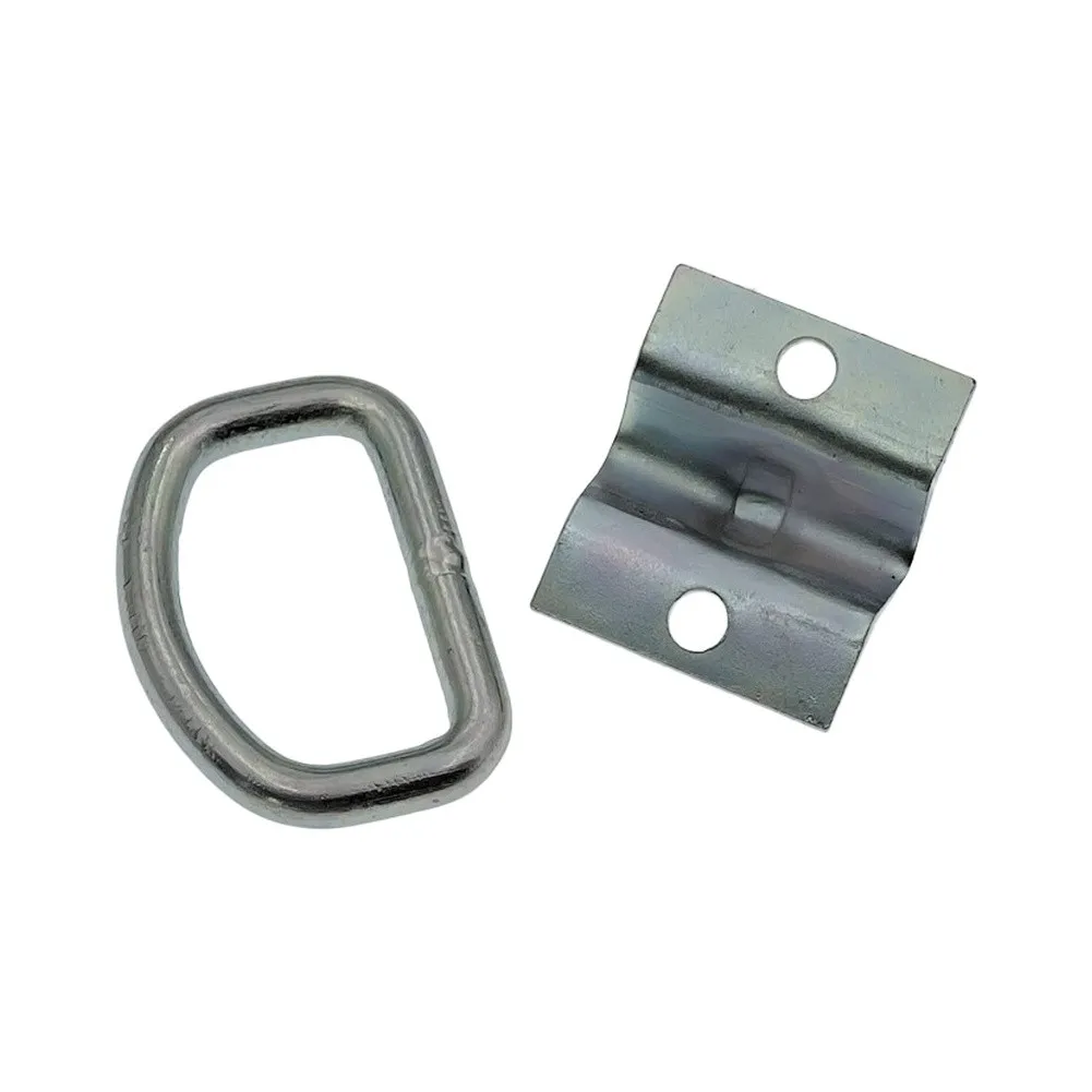 Recessed D Ring Anchor Set 8pcs for Truck RV Trailer Van Floor Mounting with Electrophoretic Coating and Pre Drilled Holes