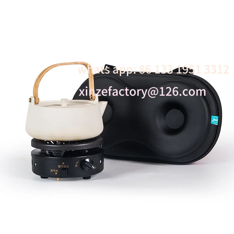 

Directly supply portable travel tea set coarse pottery tea boiling water pottery pot lifting beam household pottery pot + gas