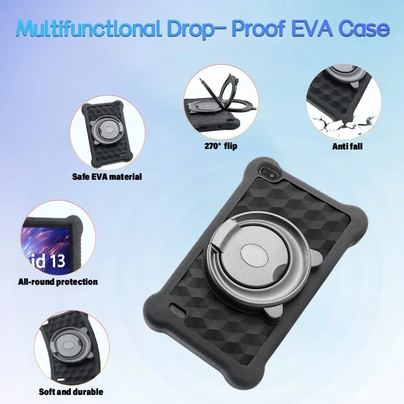 ANRY Tablet Android 2025 con tastiera, tablet Android 13 da 7 pollici con 4 GB+32 GB, 1 TB di espansione, quad-core, batteria da 3500 mAh, GMS