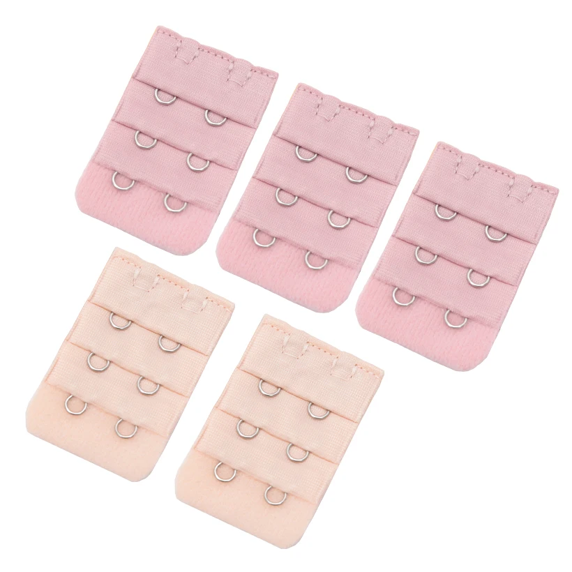 5Pcs Bra Extender Strap Extension 2 Hooks 3 Rows Women Intimates Adjustable Bra Hook Extenders Womens Handmade DIY Accessoires