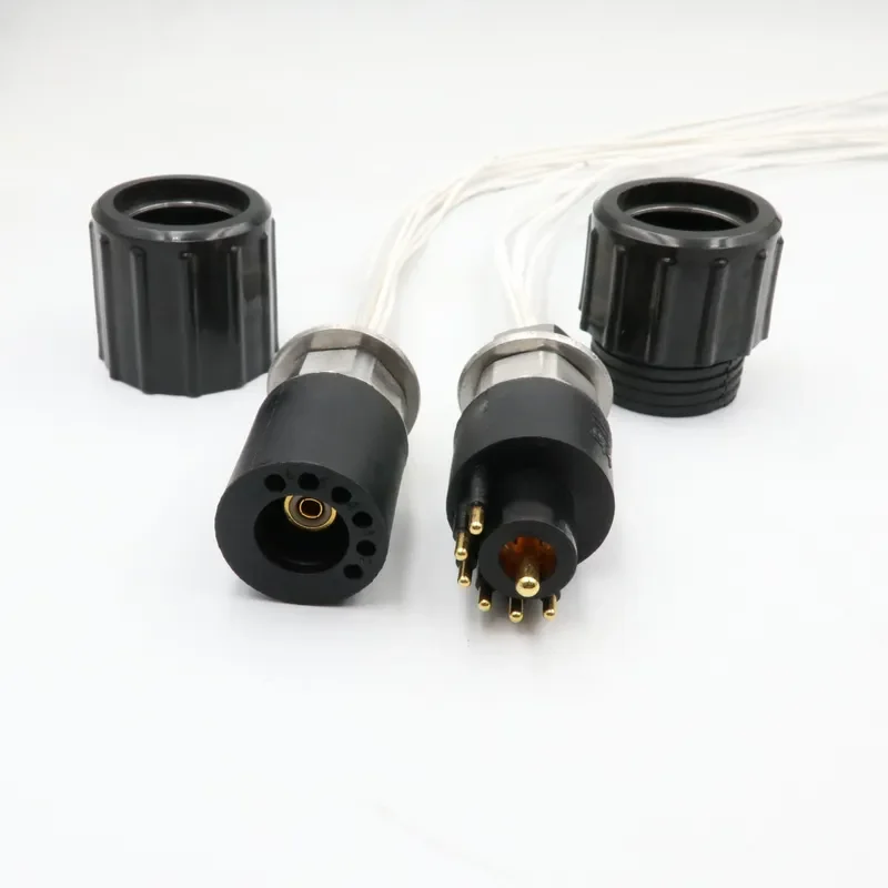K-Coaxial+6 Electric Watertight Connector for Underwater Equipment signal Power Cable Connection