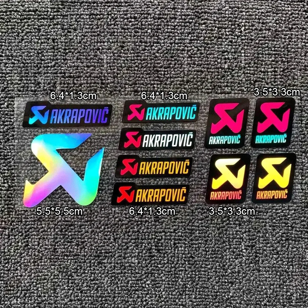 1 Juego de pegatinas de vinilo creativas multiusos para coche, motocicleta, casco, tubo de escape, accesorios de decoración