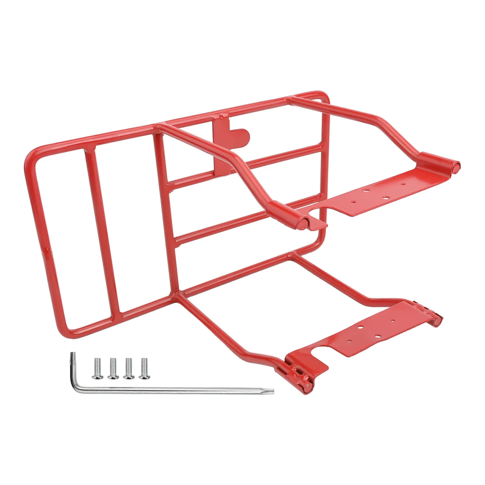 

Решения для хранения скутера Задняя полка для скутера Легкая прочная конструкция Прочная несущая утолщенная железная труба