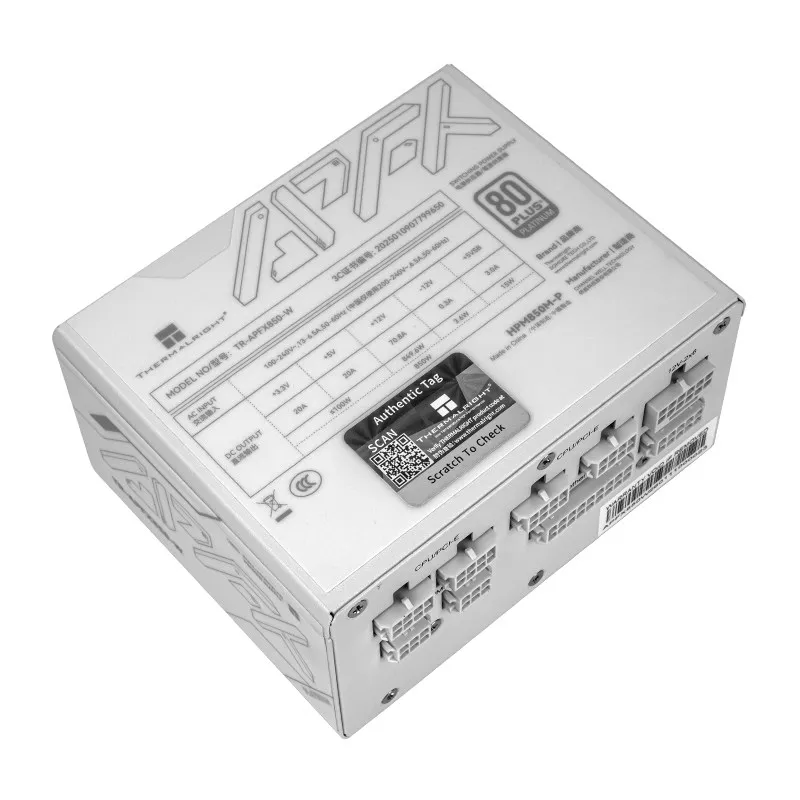 

Thermalright TR-APFX850/1000 White Platinum SFX Full Modular small power supply ATX 3.1 PCIE 5.1 with all Japanese capacitors