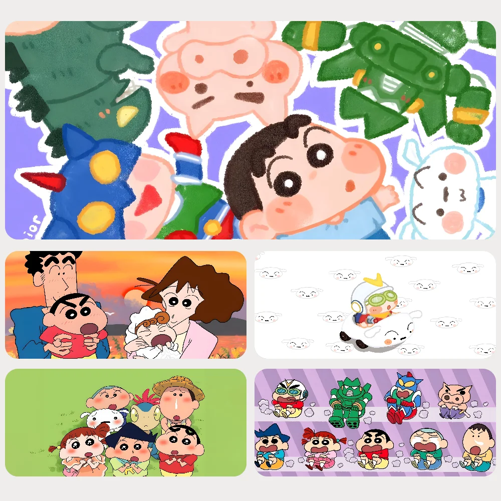 Cartoon C-Crayon S-Shin C-Chan Mousepad Gaming Mouse pad Gamer Pc Accessories Deskmat Keyboard Mat Desk Protector Mause Pads