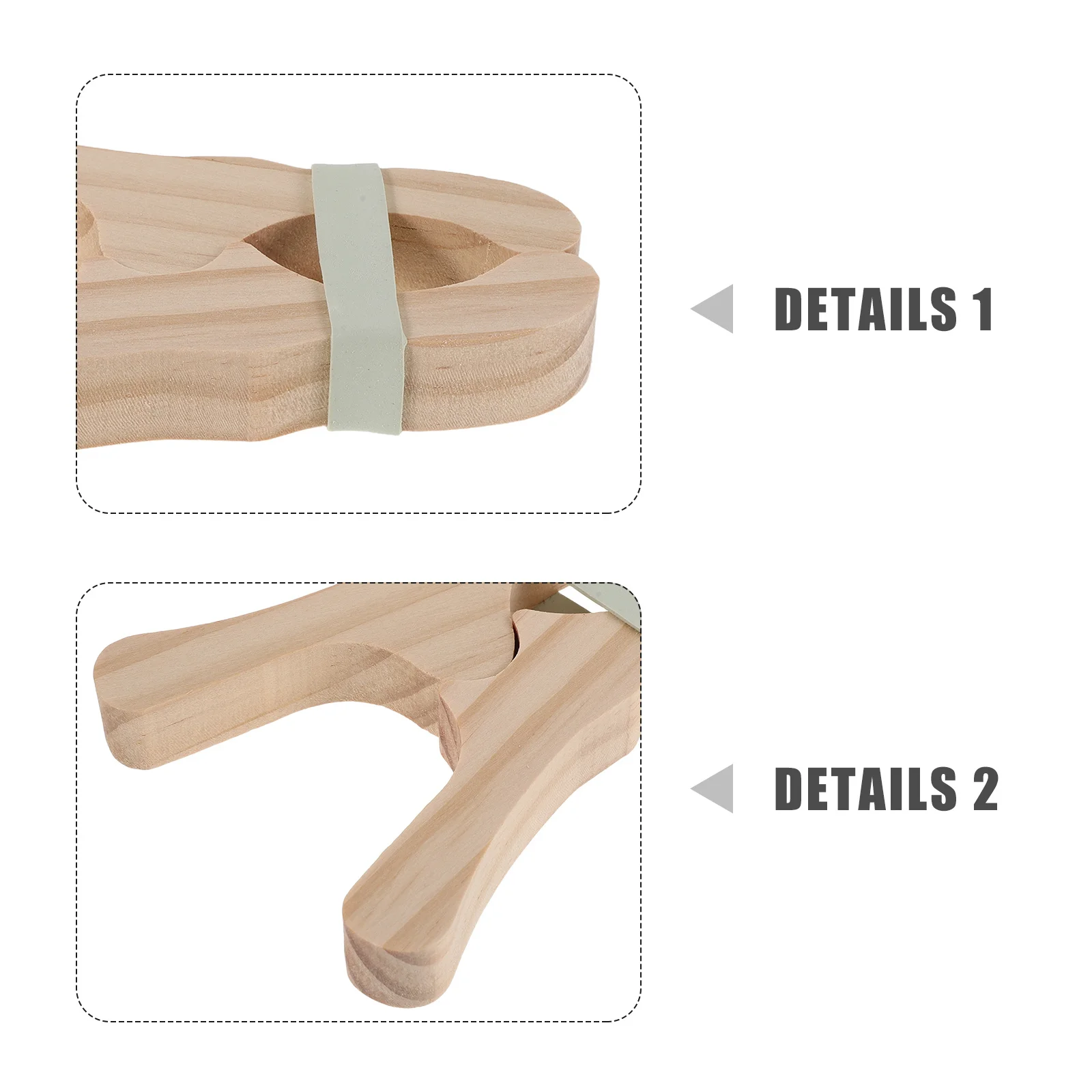 6Pcs Wooden Pretend Clips Kids Montessori Fort Blanket Silk Creative Building Accessories Handmade Toy Clips Toy for Children