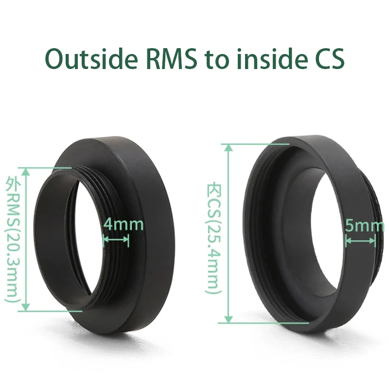 

RMS-C C-RMS Adapter Ring Objective Lens Adapter M18 M19 M25 M26 RMS M32 M40 for Industrial Microscope USB CCD Camera