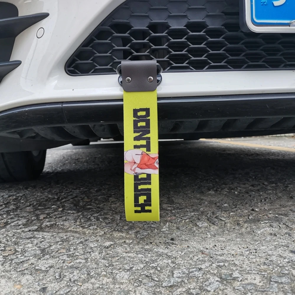 Auto Motorrad Abschleppgurt Gürtel JDM Stil Abschleppseil Band Anhänger Seile Stoßstange Universal Einfügen Abschleppgurt Anhänger Zubehör – Detail 3