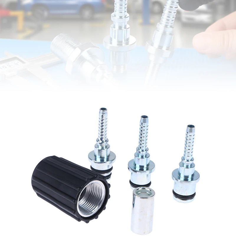 High Pressure Washer Hose Insert Fittings D14 D15mm Ring Nut M22 Car Wash Cleaning Hose Pipe Repair Fitting Twist Connector