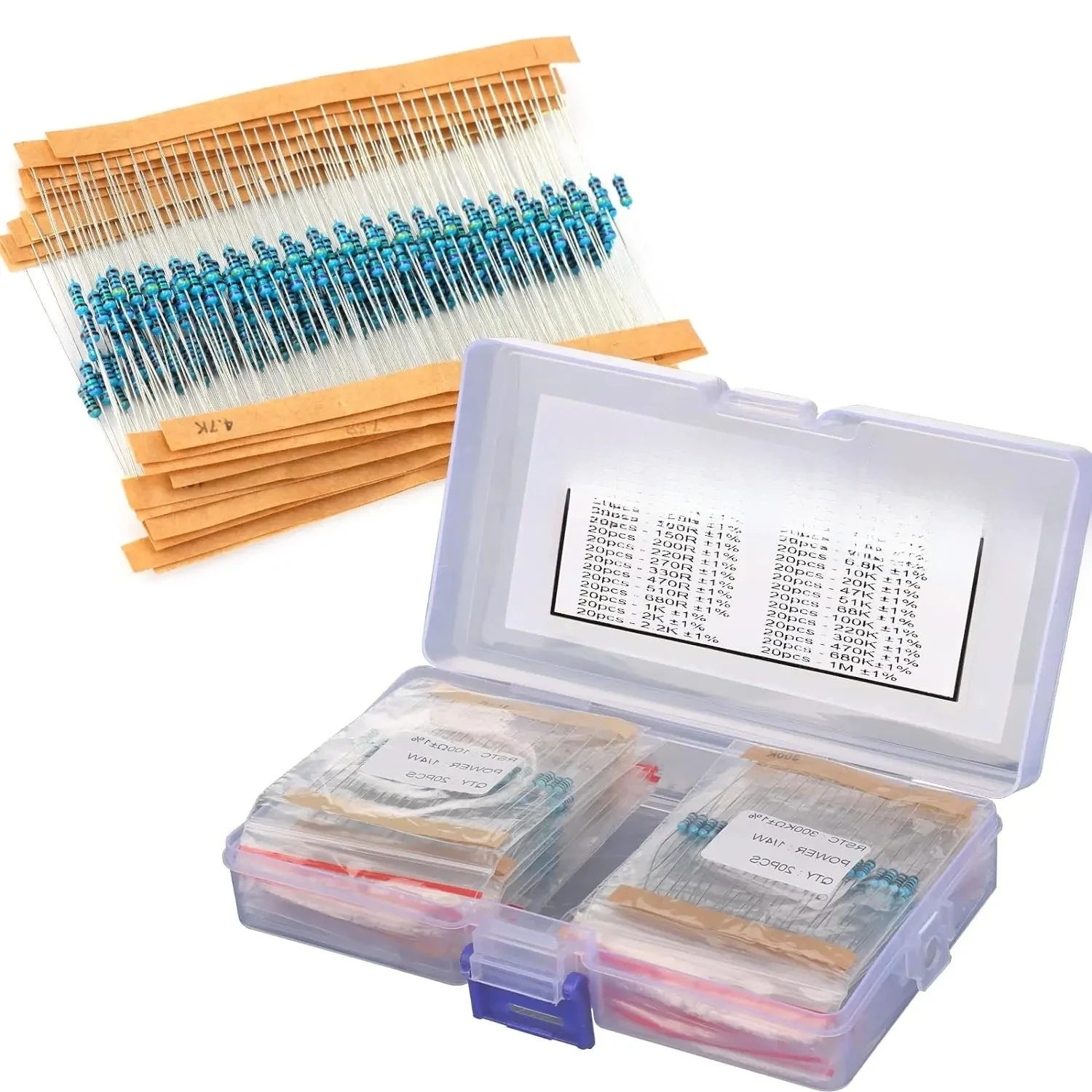 600 Pcs Metal Film …