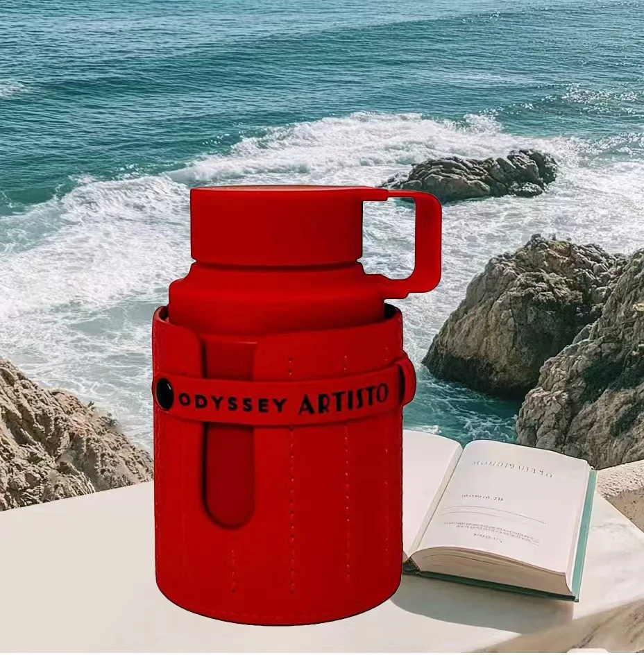 Armaf Odyssey Artisto Red Edition EDP, Kaneel, Vanille, Citrusgeur, 3.4floz/100ml Kokosnoot