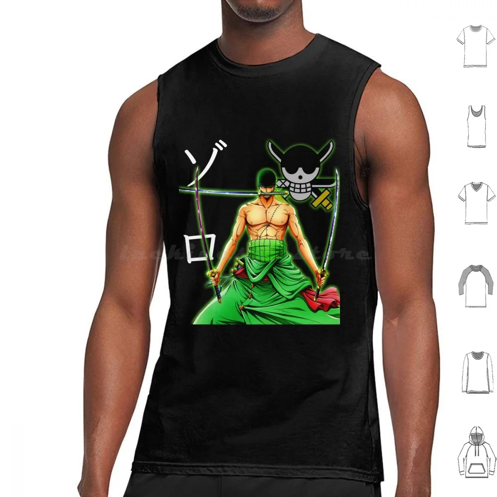 Zoro Roronoa Tank Tops Print Cotton Zoro Zoro Roronoa Zoro Luffy Mugiwara Zoro Zoro Zoro Zoro Zoro Canva Roronoa Anime