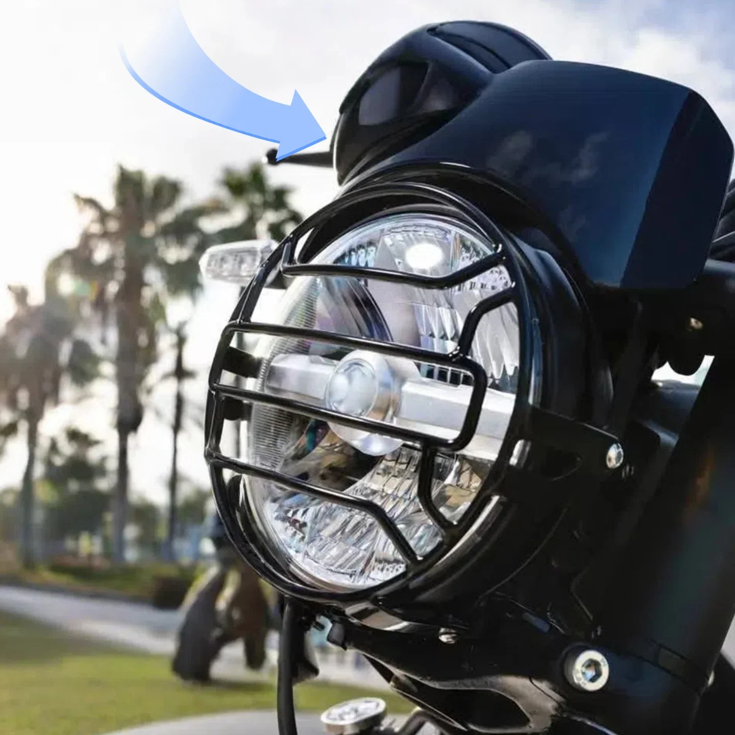 جديد لـ guerrilla450 2024 2025 الزجاج الأمامي للدراجات النارية منحرف الهواء ظلة Guerrilla #2