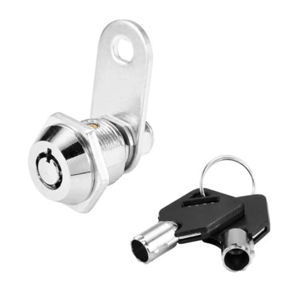 16-30mm Zinc Alloy Tubular Cam Lock With 2 Keys 90 Degree Turn For Cabinet Toolbox Drawers Mailbox Locker Home Hardwares