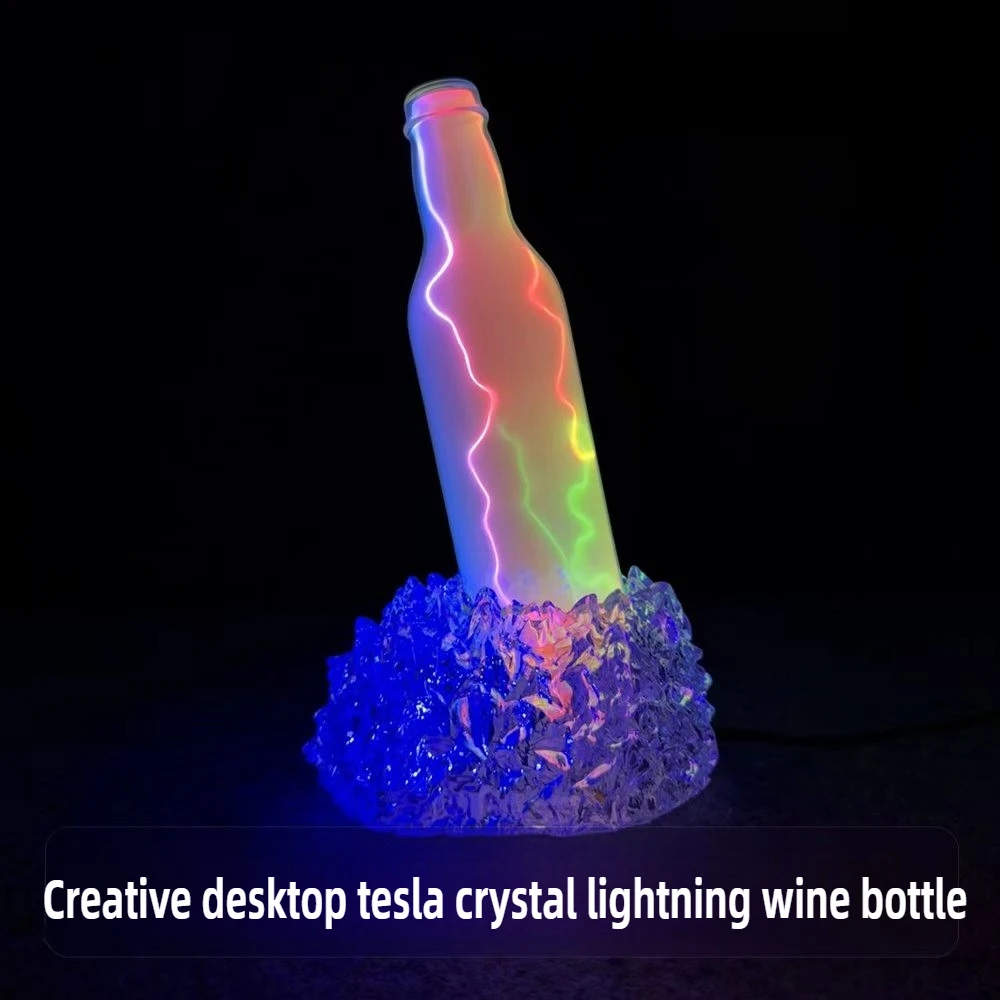 

Tesla Creative Crystal Lightning Bottle Модель Advanced Sense Красочные изделия ручной работы Настольные украшения Игрушка Статическая модель