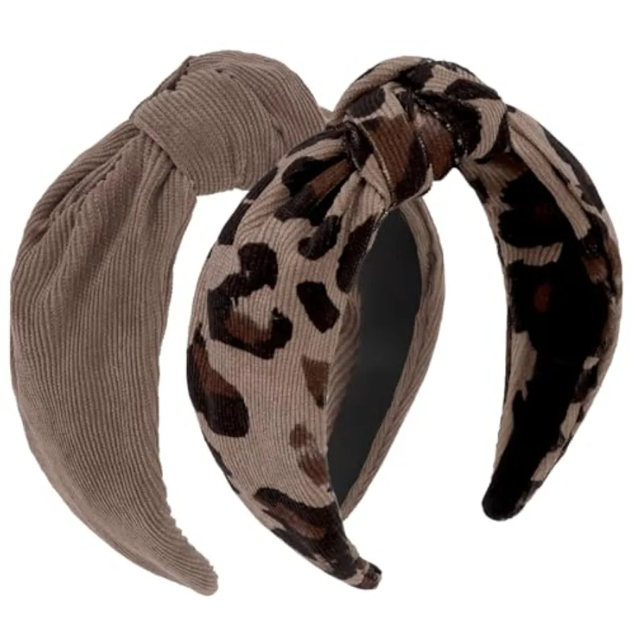 

CURASA Knotted Headbands for Women Girls Non Slip Head Bands for Women's Hair Wide Fashion Soft Headbands for Women Top Knot He