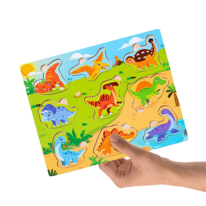 Kindergarten Bausteine ​​Spielzeug Nette Cartoon Thema Puzzle Spielzeug für Kind D5QF