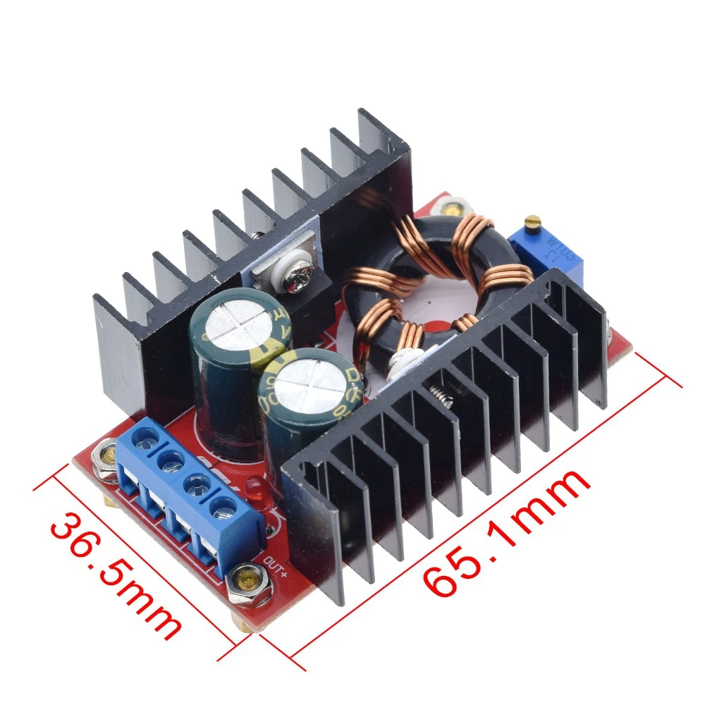 TZT 150W DC-DC Boost Converter Step Up Netzteil Modul 10-32V zu 12-35V 10A Laptop Spannung Lade Board