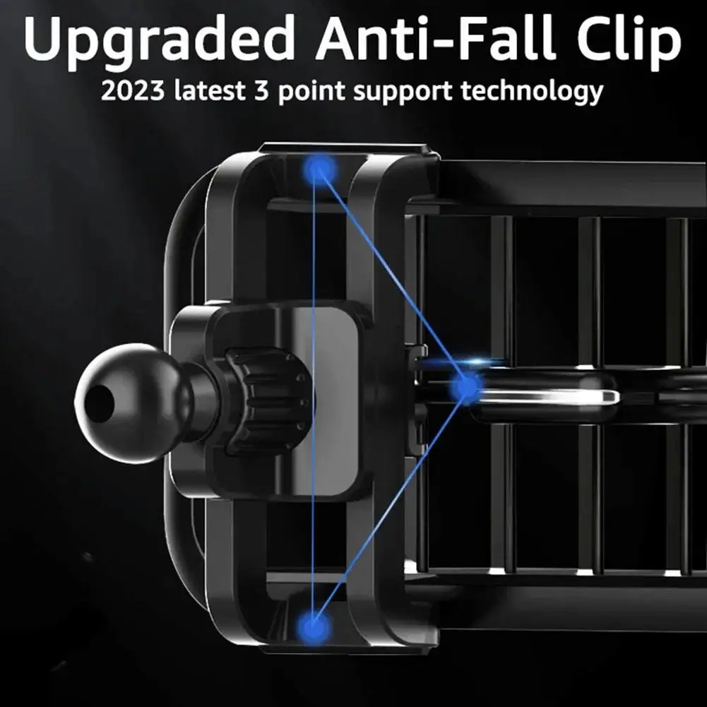Universal Car Air Vent Clip Cellphone Holder Stand 17mm Ball Head Base Car Air Outlet Hook Clamp Accessories Auto GPS Brackets image 5