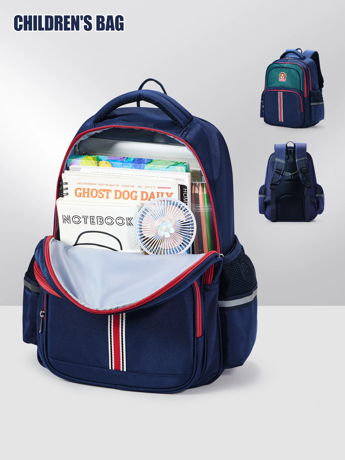 

Elementary School Backpack For Girls Boys, Durable Casual Kids Bookbag Boys Girs 5-12Years Old Cute Cartoon Kinder Rucksack