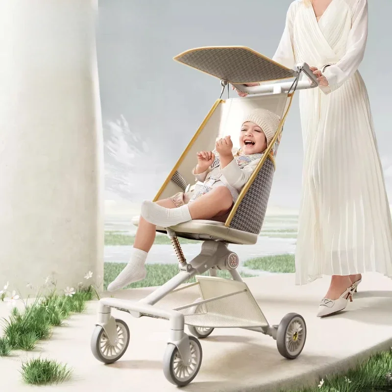 

Lightweight Travel Strollers High Quality Baby Strollers Comfortable 1-8 Years Old Foldable Four Wheels Stroller Pocket Car