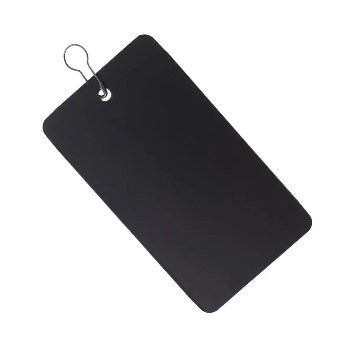 400 Buah Set Tag Plastik Pin Labu Tempat ID Tag Gantung PVC Hitam Kuno