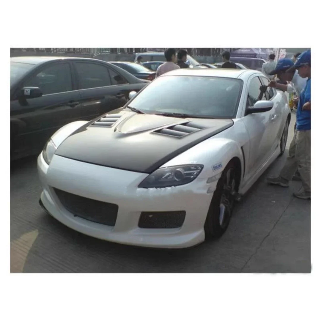 Carbon Fiber Engine Hood for Mazda RX8 modified Bonnet Convert Light Weight Hood Auto Accessories