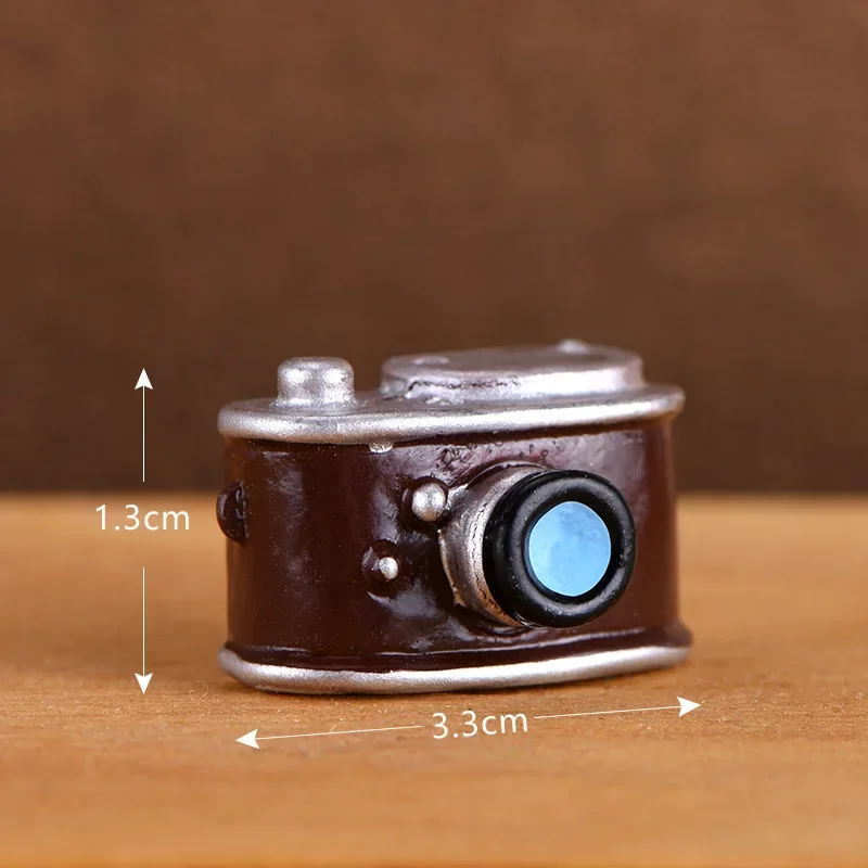Various Creative Chinese Antique Mini Figurines Retro Piano Camera Micro Landscape Miniatures Vintage Home Decor Ornaments