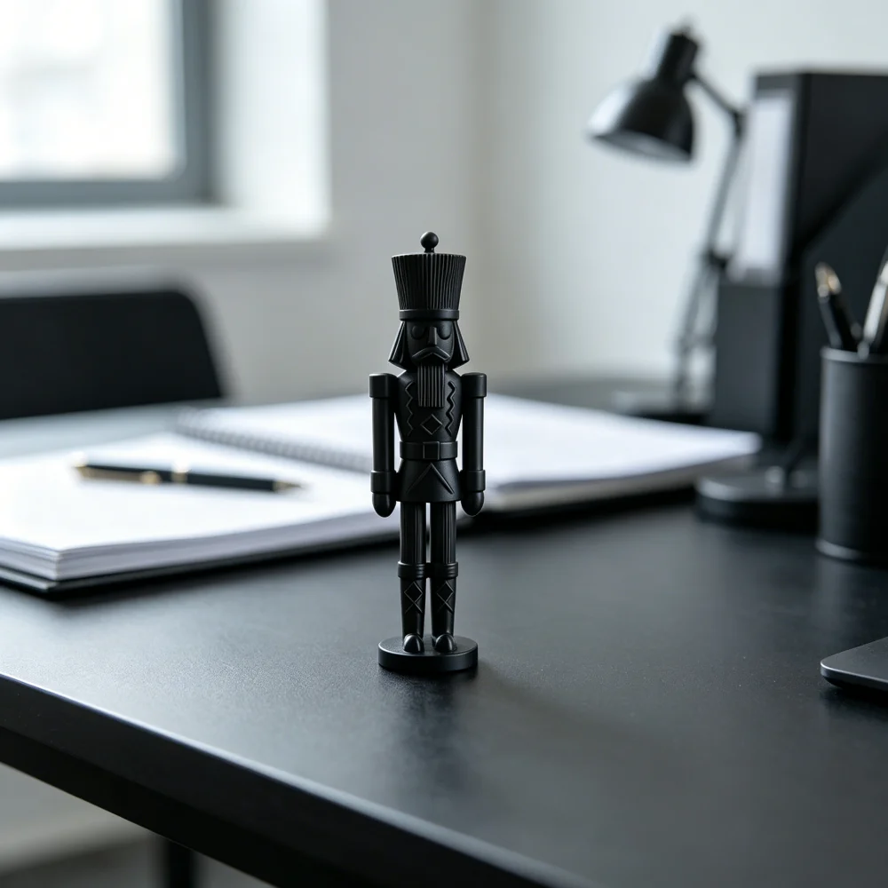 Nutcracker Soldier Figurine Retro Minimalist 3D printed ornament Desktop Bookcase Decor Statue Ornament For Living Room Office